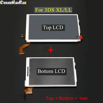 1 комплект Запасных частей, верхний Нижний ЖК-дисплей для 3DS LL XL