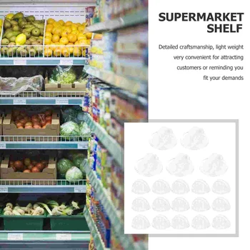 100шт Розничный Знак Зажимает Рекламный Ценник Зажимает Клейкие Товарные Зажимы для Магазина Супермаркета
