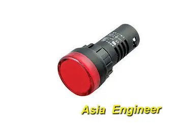 10шт 380 В 22 мм Красный светодиодный индикатор питания Сигнальная лампа