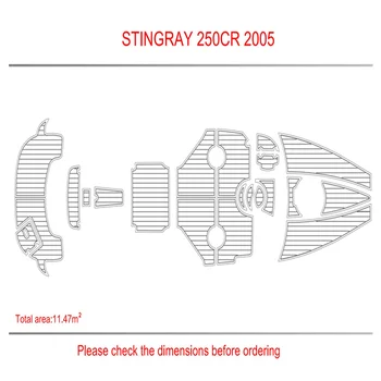2005 Коврик для пола на Палубе из Вспененного Тикового дерева Stingray 250 CR для плавания, Коврик для кокпита, Лодка