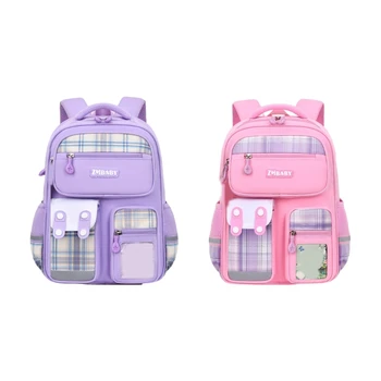 2023 Новая Мультяшная сумка для начальной школы, сумки для книг для девочек, детский универсальный рюкзак, сумка на плечо с двойным ремнем, легкая упаковка