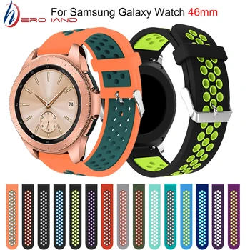 22 ММ Силиконовый Спортивный Ремешок для Samsung Galaxy Watch 46 мм Ремешок для часов 20 мм Резиновый ремешок для Samsung Galxy Watch 42 мм браслет Correa