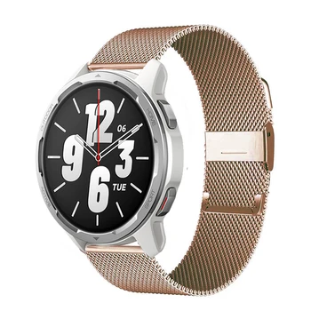 22 мм Металлический Ремешок Для Xiaomi Watch S1 Active Smart Watch аксессуары Ремешок Из нержавеющей Стали Для Mi Watch Color 2 Спортивный Браслет