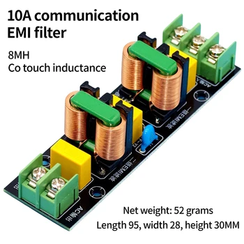 2A 4A 10A 18A 3MH 8MH 10MH Синфазный Электромагнитный фильтр Питания Постоянного тока 110-250 В Однофазный Высокоэффективный Модуль фильтра источника питания