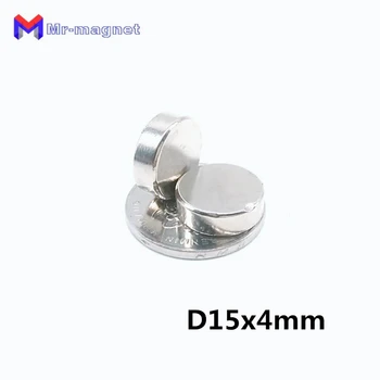 50шт магнит 15x4 мм D15x4 Супер сильный неодимовый диск 15x4 магнит D15 * 4 неодимовый магнит 15* 4 проекты неодимовых магнитов D15 * 4 мм