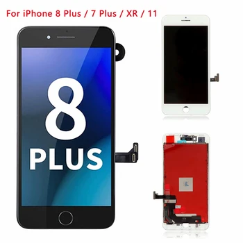 5A + Оригинал Для iPhone 11 XR 8 Plus 7 Plus ЖК-дисплей с IPS жидким дисплеем Retina HD 3DTouch Замена Дигитайзера В сборе