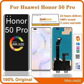 6,72 ”Оригинальный Для Huawei Honor 50 Pro ЖК-дисплей с Сенсорным экраном, Дигитайзер, Замена Для Honor 50 Pro RNA-AN00 ЖК-дисплей