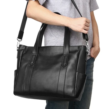 AETOO Новая мужская сумка baotou, многослойный портфель из воловьей кожи, большая вместительная деловая сумка на одно плечо, косой пролет,