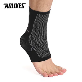 AOLIKES 1 шт., спортивная защита лодыжки, компрессионный Бандаж для лодыжки, Хлопковый Комфорт, Защита от растяжений, Баскетбол, футбол, Безопасность ног