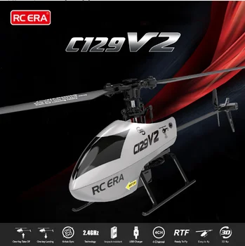 C129 V2 Rc Helicopter 4-Канальный пульт дистанционного управления, игрушка Для зарядки Вертолета, Модель Дрона, БПЛА, Самолет на открытом Воздухе, Радиоуправляемая игрушка, Рождественский подарок