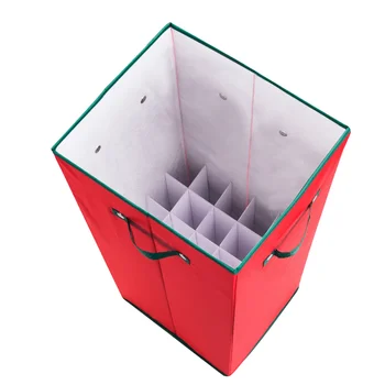 Elf Stor на все случаи жизни Вертикальная 30-дюймовая коробка для хранения оберточной бумаги с крышкой, красная коробка для хранения