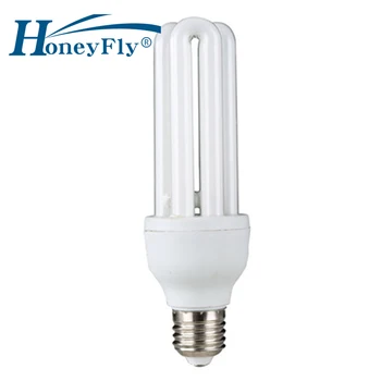 HoneyFly 3U Ламповая Энергосберегающая лампа AC220-240V 15 Вт/20 Вт E27 U-образная Люминесцентная лампа Для домашнего освещения
