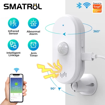 SMATRUL Tuya Smart Wifi Pir Датчик движения USB Домашняя Охранная система Детектор Сигнализации Приложение Дистанционное Управление Постановка на охрану