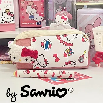 Sanrio Hello Kitty, Канцелярская сумка Pachacco, Пенал, Школьные принадлежности Большой Емкости, высококачественный аниме-Кавайный Милый подарок для студентов