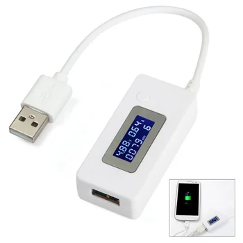 USB Зарядное устройство Емкость аккумулятора Напряжение Тестер тока DC Type-C ЖК-измеритель Детектор Амперметр Цифровой монитор тестер в 2 направлениях