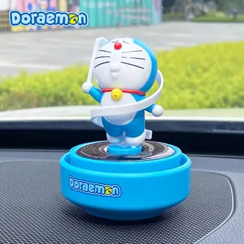 Автомобильный Освежитель воздуха Аниме Doraemon, Вращающийся на солнечной батарее, Украшения для ароматерапии, Автоаксессуары, Диффузор духов для мужчин и женщин