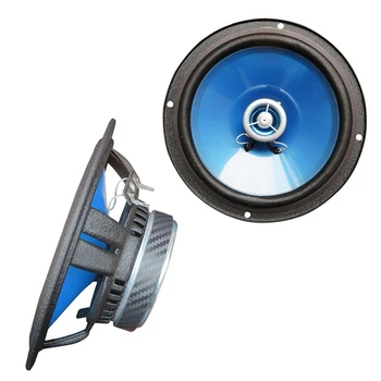 Автомобильный динамик Пара Синих автомобильных аудиосистем Звуковая система 6,5 Дюймов 2-полосный 2x120 Вт Коаксиальный Автомобильный Динамик Аксессуары Для дверей автомобиля Авто