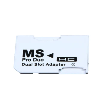 Адаптер для карт памяти, 2 карты microSD/micro SDHC, Адаптер Micro SD TF для карты памяти, MS Pro Duo для PSP-карты, белый