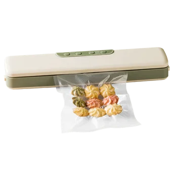Высококачественный Вакуумный упаковщик для домашней еды, мини-Автоматическая Упаковочная машина 2 в 1 для вакуумной запайки сухих и влажных продуктов