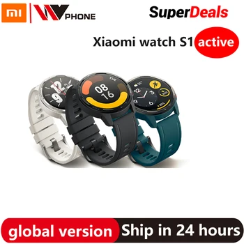 Глобальная версия Xiaomi Watch S1 Active Smartwatch 1,43 Дюймовый AMOLED Дисплей 5ATM Водонепроницаемый Пульсометр Bluetooth Часы для ответа на вызов