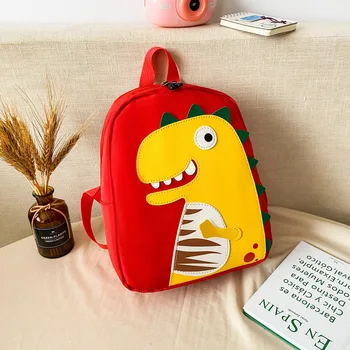 Детский рюкзак с рисунком Каваи, Новые школьные сумки с динозавром для мальчиков и девочек в детском саду, дорожная сумка на открытом воздухе