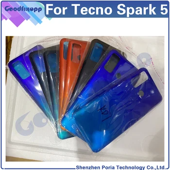 Для Tecno Spark 5 Задняя крышка KD7, дверца, корпус, задняя крышка, крышка батарейного отсека для замены Spark5