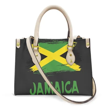 Женская Сумочка Belidome с Принтом Флага Ямайки, Роскошная Кожаная сумка с верхней ручкой, Женская Дизайнерская сумка-Мессенджер, сумка-тоут