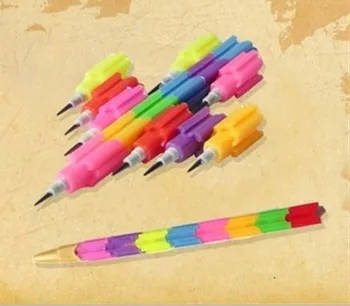 Карандаши для строительных блоков, игрушечная ручка, детский приз, деформационная ручка, цветная ручка может быть произвольно установлена с помощью карандаша оптом