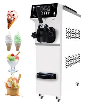 Коммерческий автомат для приготовления мягкого мороженого, автоматический мини-автомат по продаже мороженого с одной головкой, 900 Вт