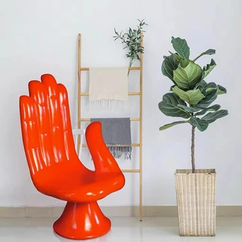 Кресло для отдыха из стекловолокна со спинкой в форме Будды, Кресло для Рук, Креативная Мебель для Дивана, Художественное произведение