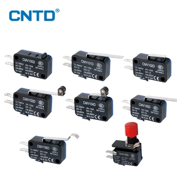 Маленький концевой выключатель CNTD серии CMV10 с микро-кнопкой с длинной ручкой, датчиком открытого предела и роликом