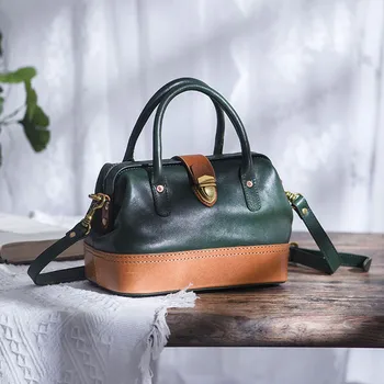 Модная роскошная дизайнерская женская сумка контрастного цвета из натуральной кожи, повседневная сумка-мессенджер для покупок на открытом воздухе