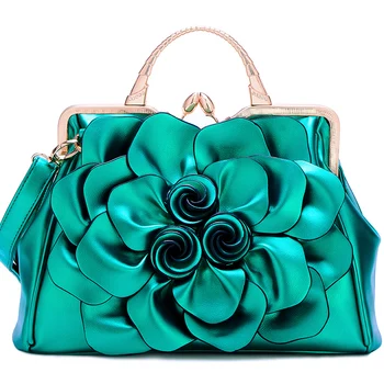 Модные женские сумки с цветочным рисунком Розы, кожаная сумка через плечо, кошелек, женские роскошные сумки через плечо, большая емкость