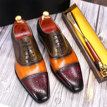 Новая итальянская официальная обувь buty wizytowe meskie sapato masculino от homme de luxe