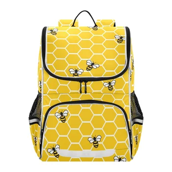 Новый Школьный рюкзак Для детей, сумка для книг на тему Пчелиного Меда для мальчиков и Девочек, много Карманов, японские Рюкзаки 2023