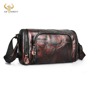 Оригинальная Кожаная мужская Дизайнерская сумка-мессенджер для путешествий в колледже, Модная сумка Mochila, Школьная студенческая сумка b258