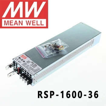 Оригинальный Mean Well RSP-1600-36 Meanwell 36 В постоянного тока/0-44,5 А/1602 Вт с одним выходом и блоком питания с функцией PFC