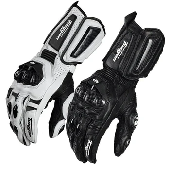 Перчатки для езды на горном велосипеде по пересеченной местности Мотоциклетные Перчатки для езды на мотоцикле Мотоциклетные кожаные перчатки из углеродного волокна