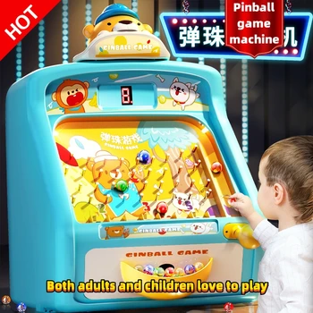 Пинбол Аркадный Пинбольный автомат кабинетная монетная игра для детских игрушек аркадное освещение ретро игровая консоль фестиваль детский подарок Игрушка