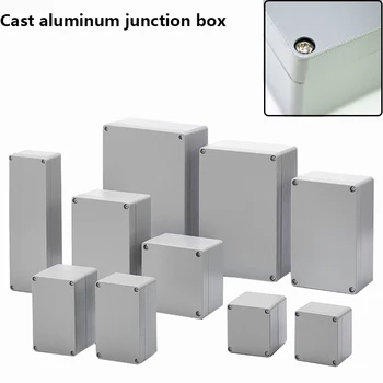 Распределительная коробка из литого алюминия 1 шт., металлическая кнопка, коробка питания, проволочная коробка из алюминиевого сплава, внутренняя и наружная водонепроницаемая коробка, клеммная коробка