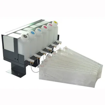 Система чернильных картриджей для принтера Mimaki JV4/JV5/JV2/JV22/JV3/JV33/TS5 С чипом (6 бутылок с 6 картриджами)