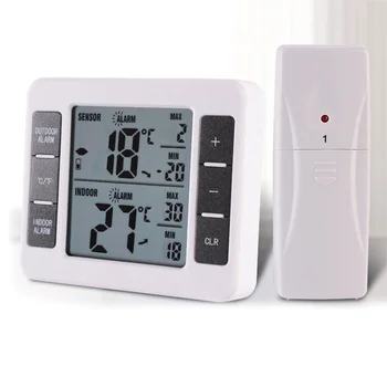 Точный Измеритель температуры Влажности Цифровой Термометр Гигрометр Цифровой Внутренний Наружный 1 Датчик температуры Белый