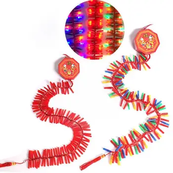 Ультраяркие Электронные Хлопушки Led Electric Fire Cracker Освещают Звуковой Симулятор Для Декора Празднования Китайского Нового Года