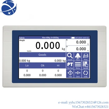 Умный цифровой индикатор взвешивания YunYi с сенсорным экраном для настольных и напольных весов