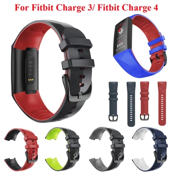 Цветной силиконовый ремешок JKER для спортивных часов Fitbit Charge 3, сменный ремешок для браслета Fitbit Charge 4, ремешок