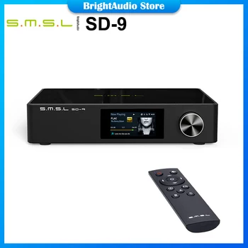 Цифровой плеер SMSL SD-9 SD9 MQA с полным декодированием Bluetooth поддерживает потоковое воспроизведение сетевого настольного проигрывателя DLNA Airplay