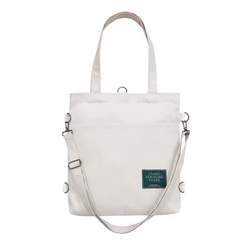 многофункциональная женская холщовая сумка на одно плечо, модный рюкзак для колледжа литературы и искусства, повседневная сумка через плечо большой емкости